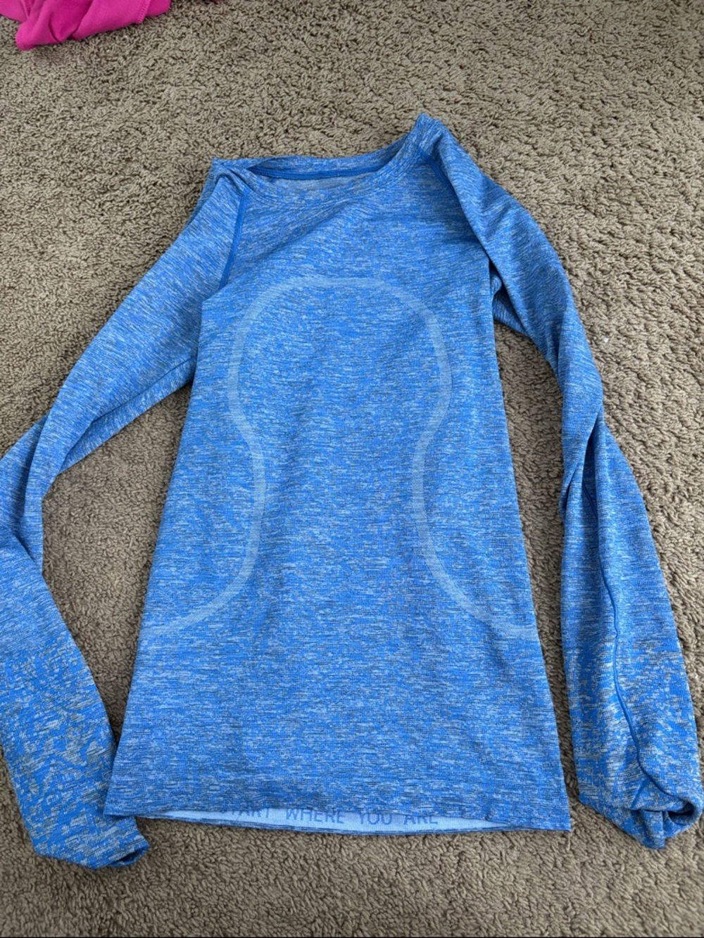 lululemon athletica Blue Long Sleeve Tee